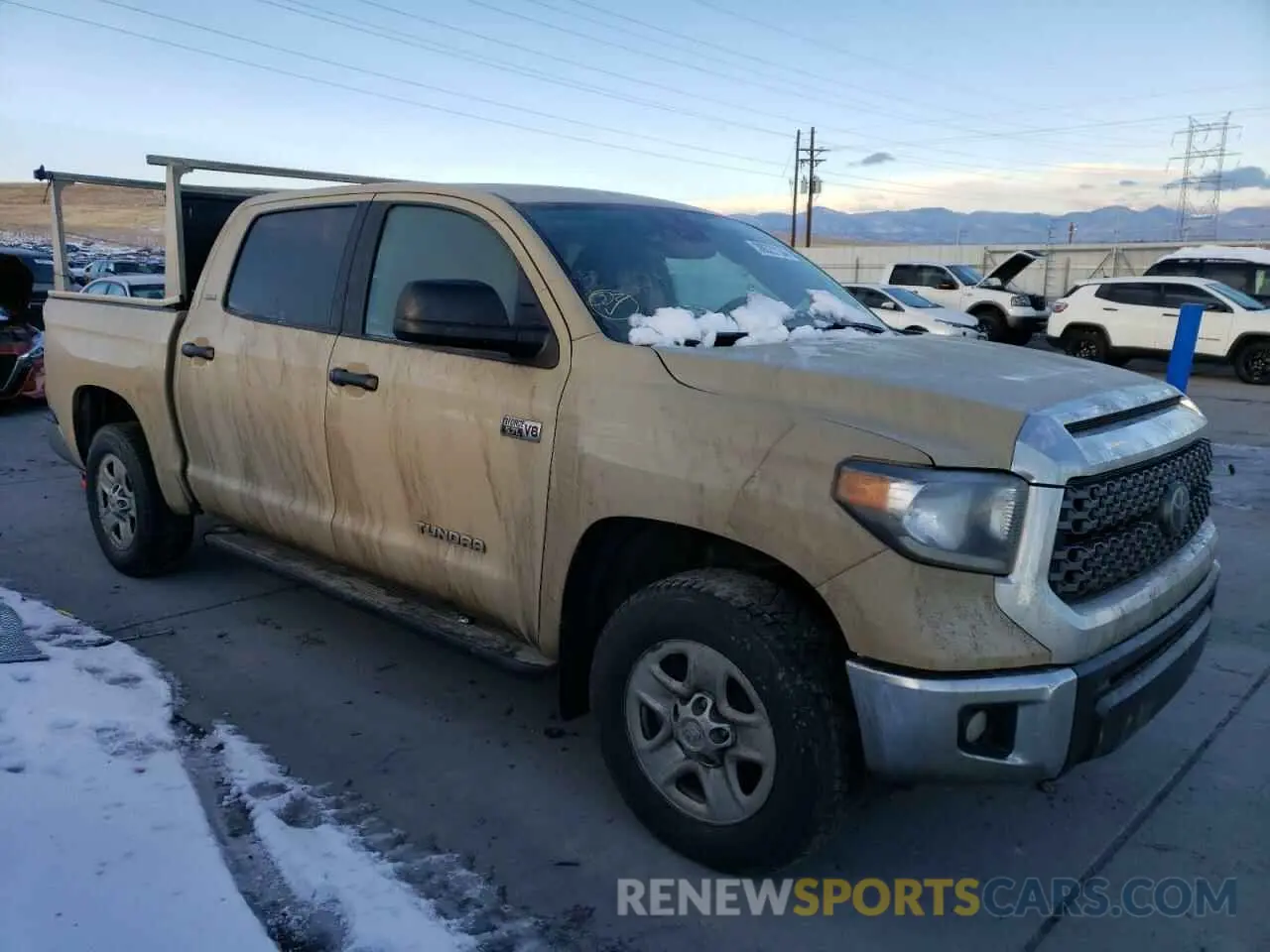 4 fotografías del automóvil dañado 5TFDY5F16LX910285 TOYOTA TUNDRA 2020