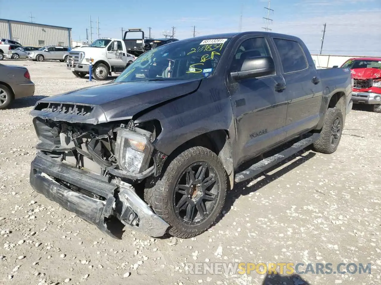 2 fotografías del automóvil dañado 5TFEY5F10LX269834 TOYOTA TUNDRA 2020