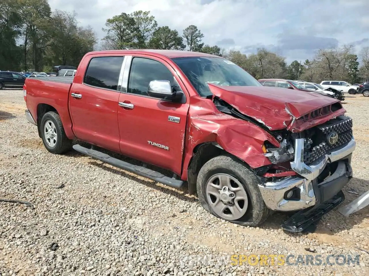 4 fotografías del automóvil dañado 5TFEY5F11LX263024 TOYOTA TUNDRA 2020