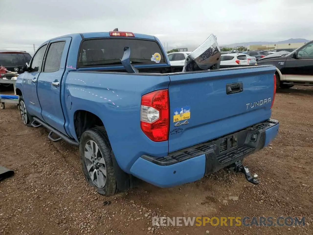 3 fotografías del automóvil dañado 5TFHY5F11LX930980 TOYOTA TUNDRA 2020