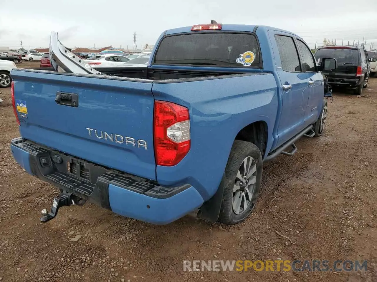 4 fotografías del automóvil dañado 5TFHY5F11LX930980 TOYOTA TUNDRA 2020