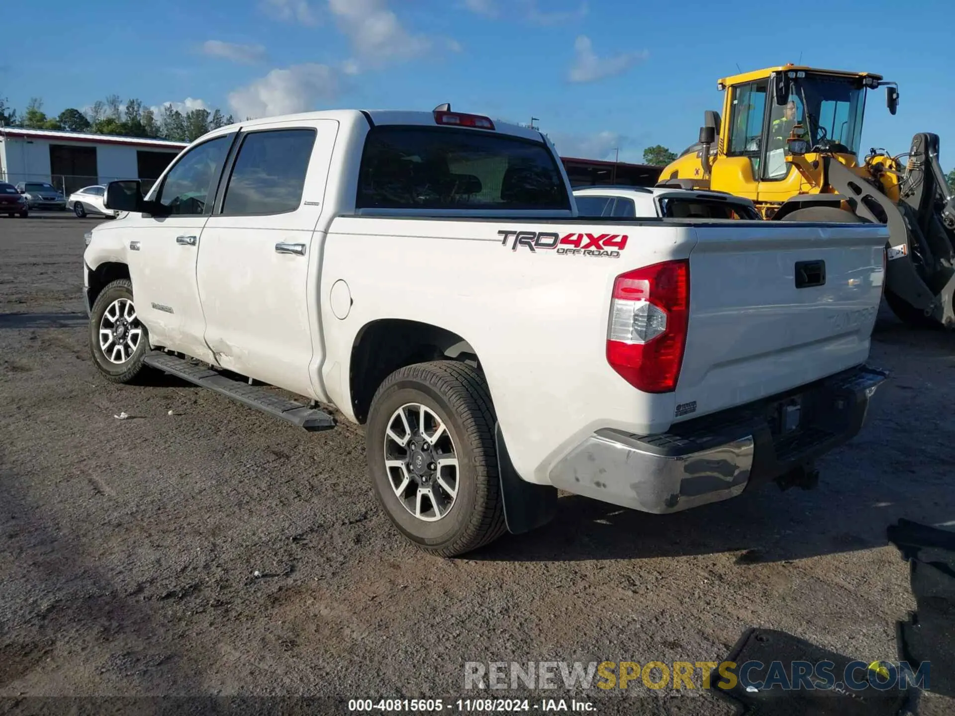 3 fotografías del automóvil dañado 5TFHY5F12LX878727 TOYOTA TUNDRA 2020