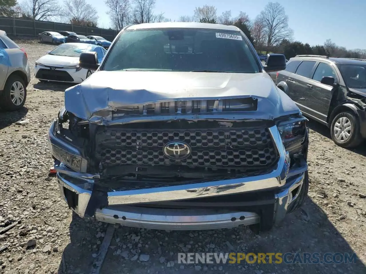 5 fotografías del automóvil dañado 5TFUY5F19LX926576 TOYOTA TUNDRA 2020