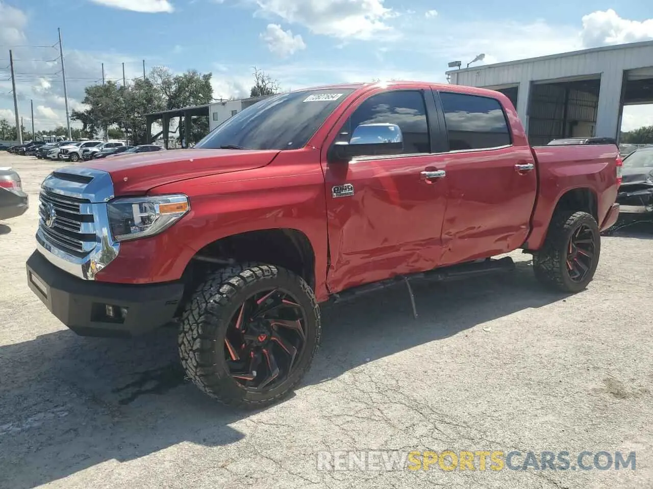 1 fotografías del automóvil dañado 5TFAY5F12MX010665 TOYOTA TUNDRA 2021