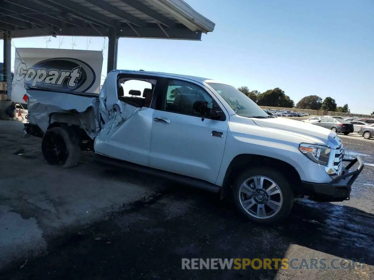 4 fotografías del automóvil dañado 5TFAY5F14MX963197 TOYOTA TUNDRA 2021