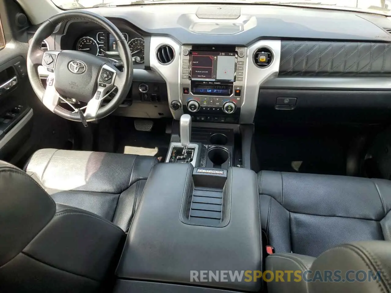 8 fotografías del automóvil dañado 5TFAY5F18MX973943 TOYOTA TUNDRA 2021