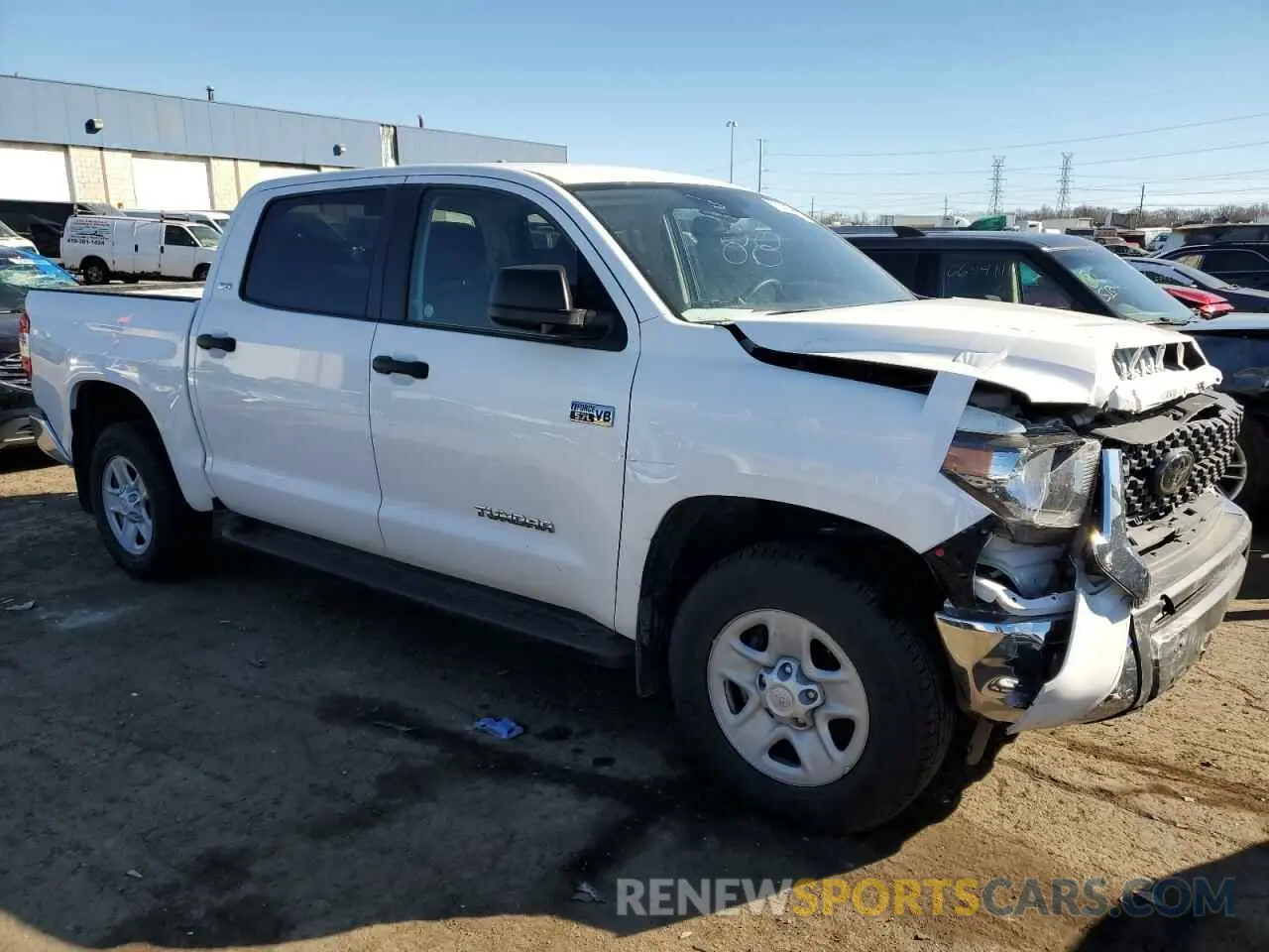 4 fotografías del automóvil dañado 5TFDY5F10MX020043 TOYOTA TUNDRA 2021