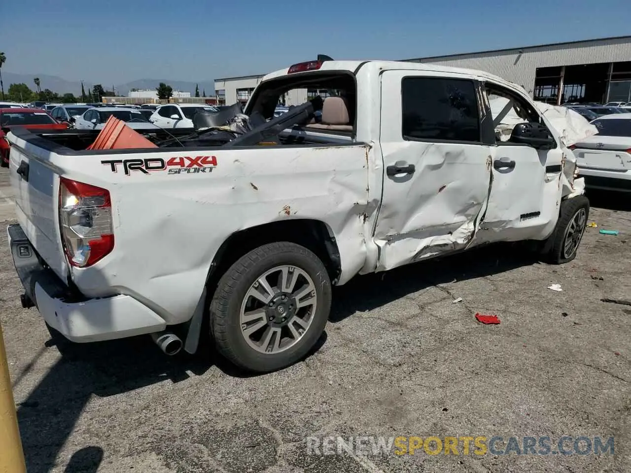 3 fotografías del automóvil dañado 5TFDY5F10MX039076 TOYOTA TUNDRA 2021