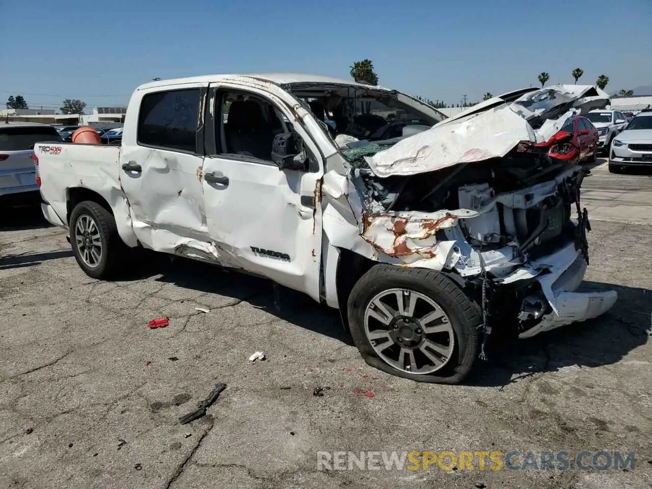 4 fotografías del automóvil dañado 5TFDY5F10MX039076 TOYOTA TUNDRA 2021
