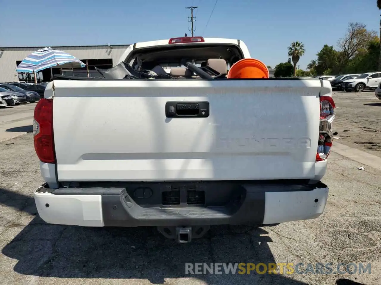 6 fotografías del automóvil dañado 5TFDY5F10MX039076 TOYOTA TUNDRA 2021