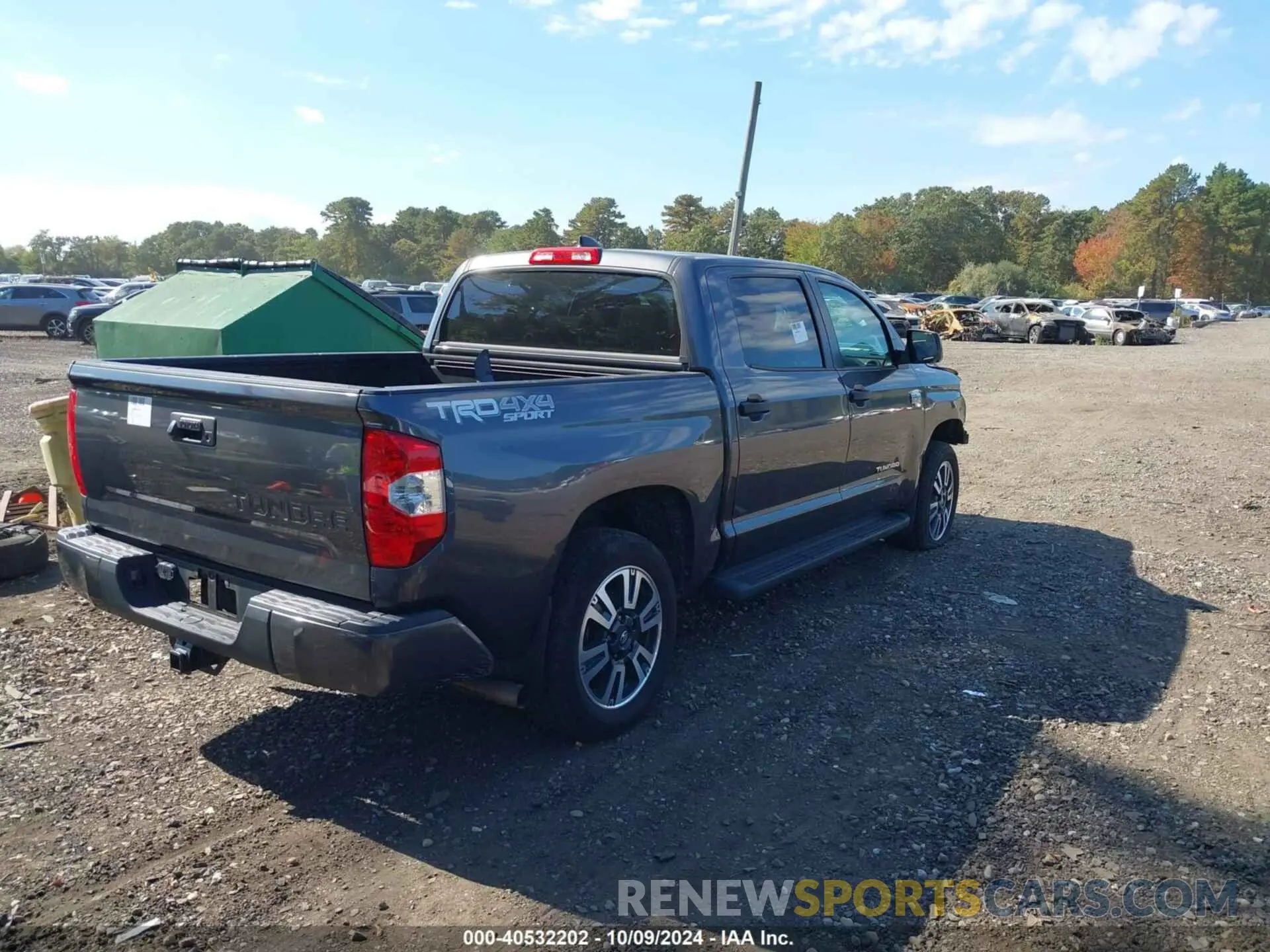 4 fotografías del automóvil dañado 5TFDY5F10MX975389 TOYOTA TUNDRA 2021
