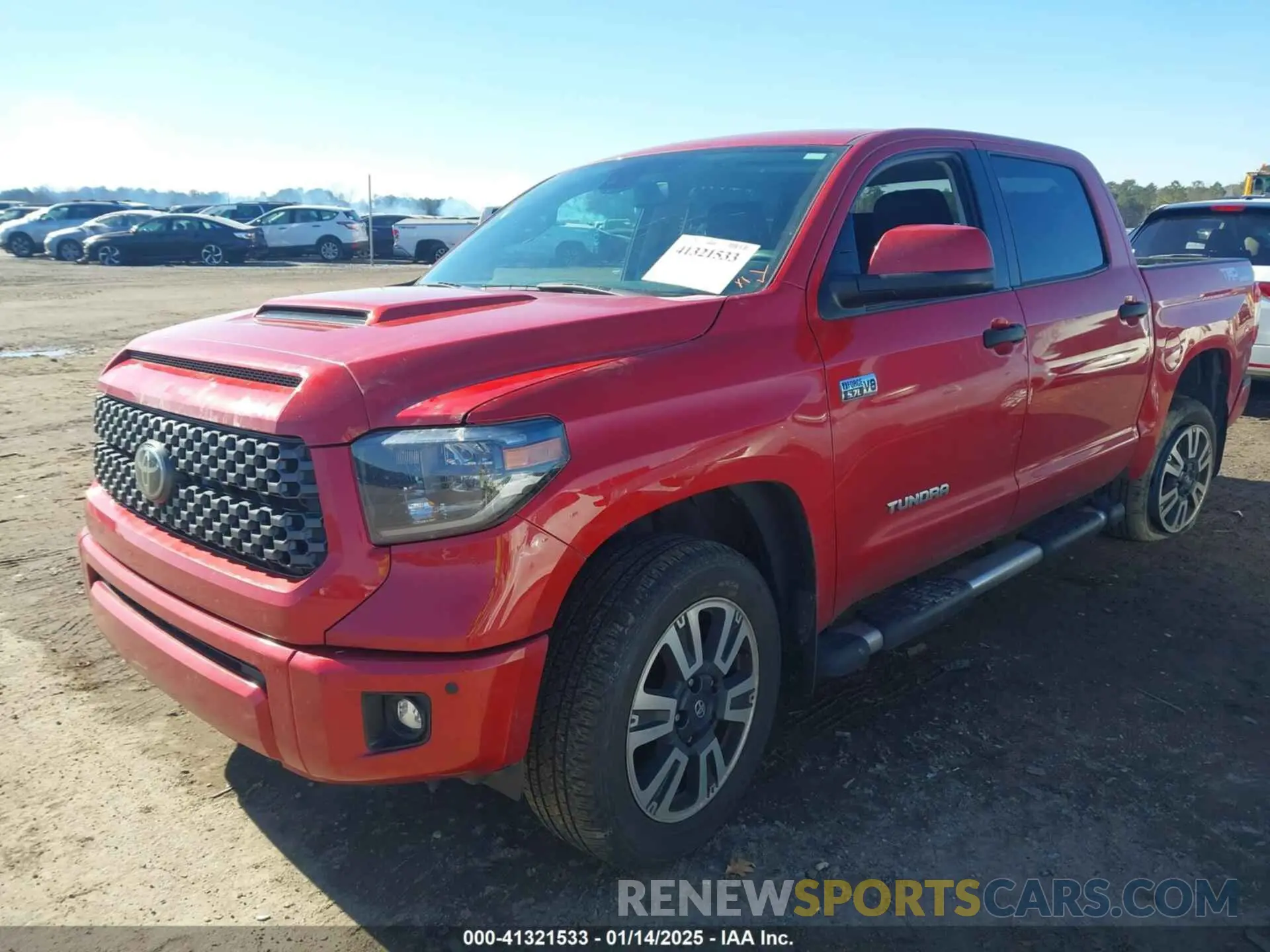 2 fotografías del automóvil dañado 5TFDY5F11MX010265 TOYOTA TUNDRA 2021