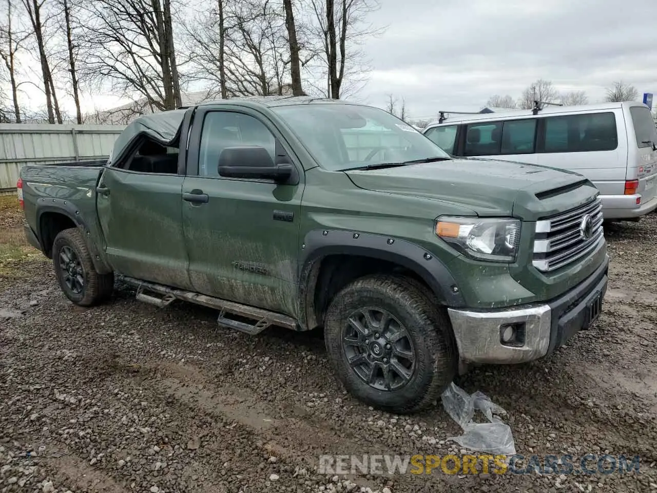 4 fotografías del automóvil dañado 5TFDY5F11MX031049 TOYOTA TUNDRA 2021