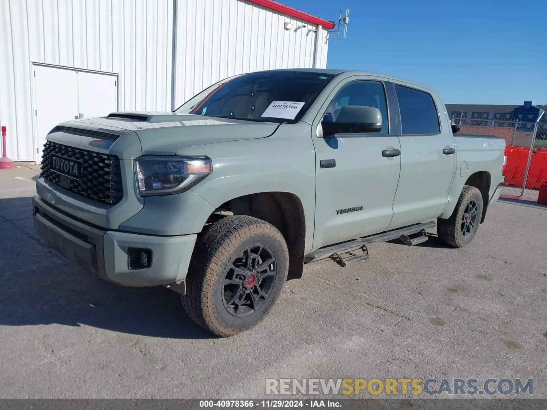 2 fotografías del automóvil dañado 5TFDY5F11MX033674 TOYOTA TUNDRA 2021