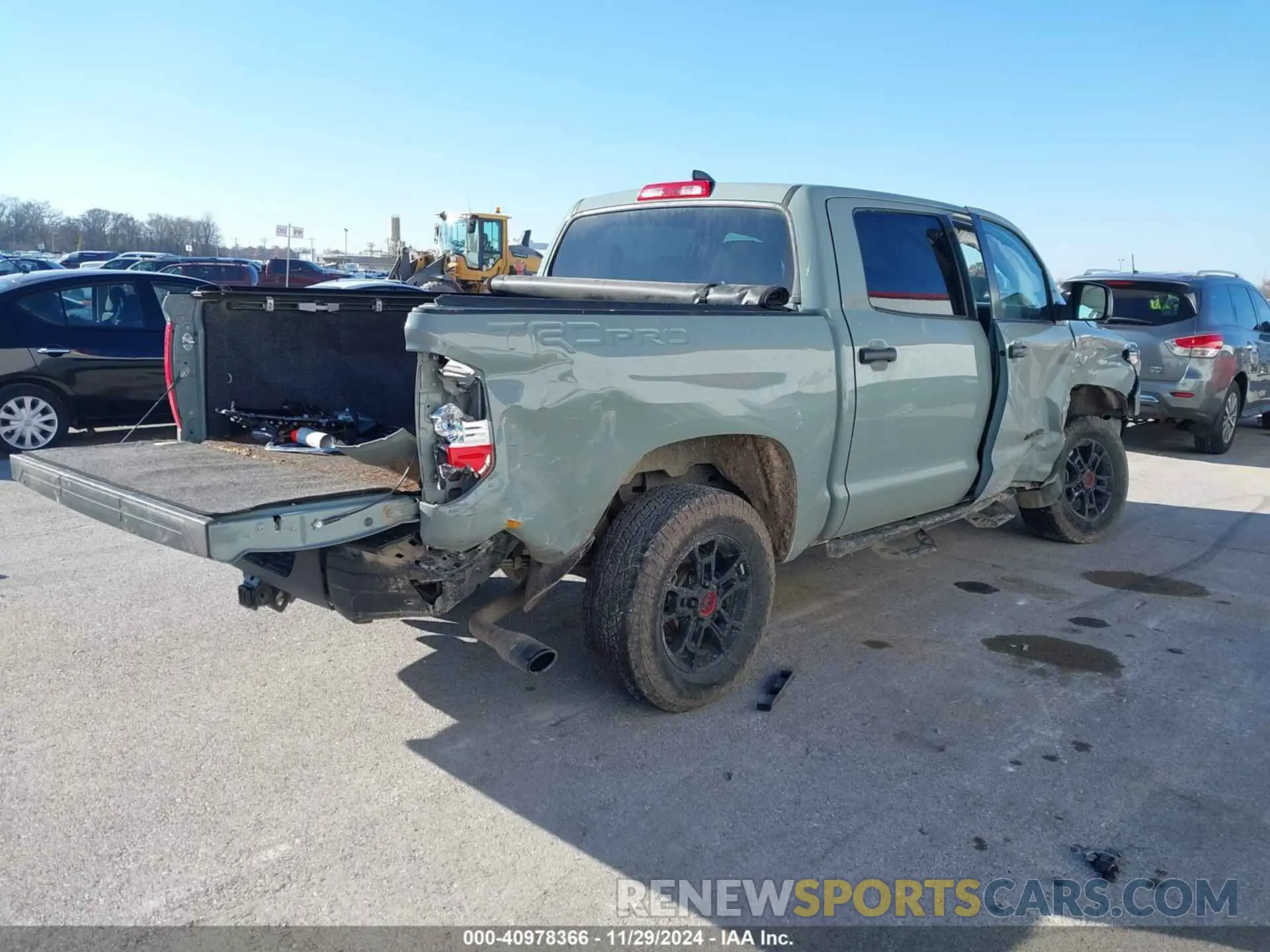 4 fotografías del automóvil dañado 5TFDY5F11MX033674 TOYOTA TUNDRA 2021