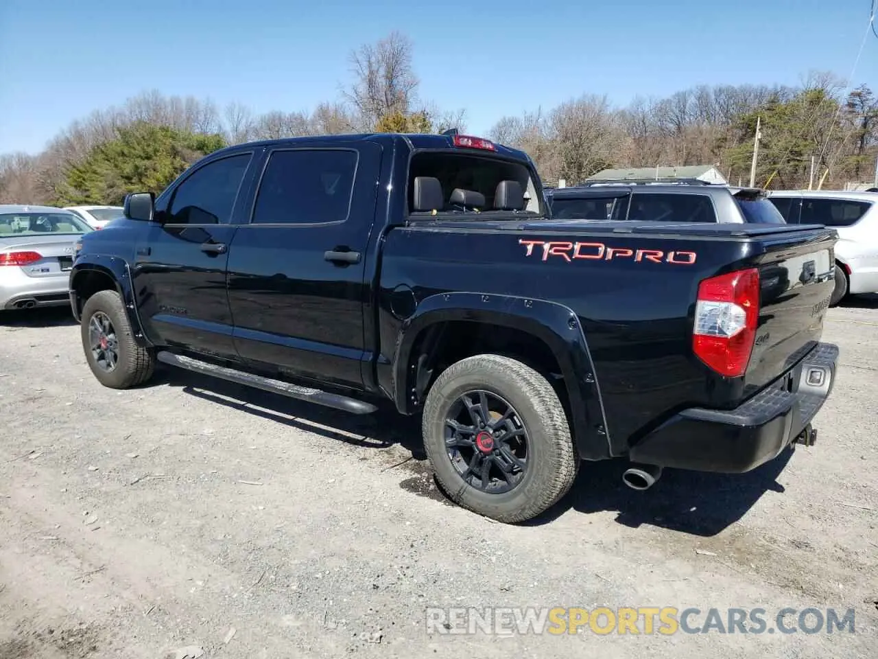 2 fotografías del automóvil dañado 5TFDY5F14MX965660 TOYOTA TUNDRA 2021