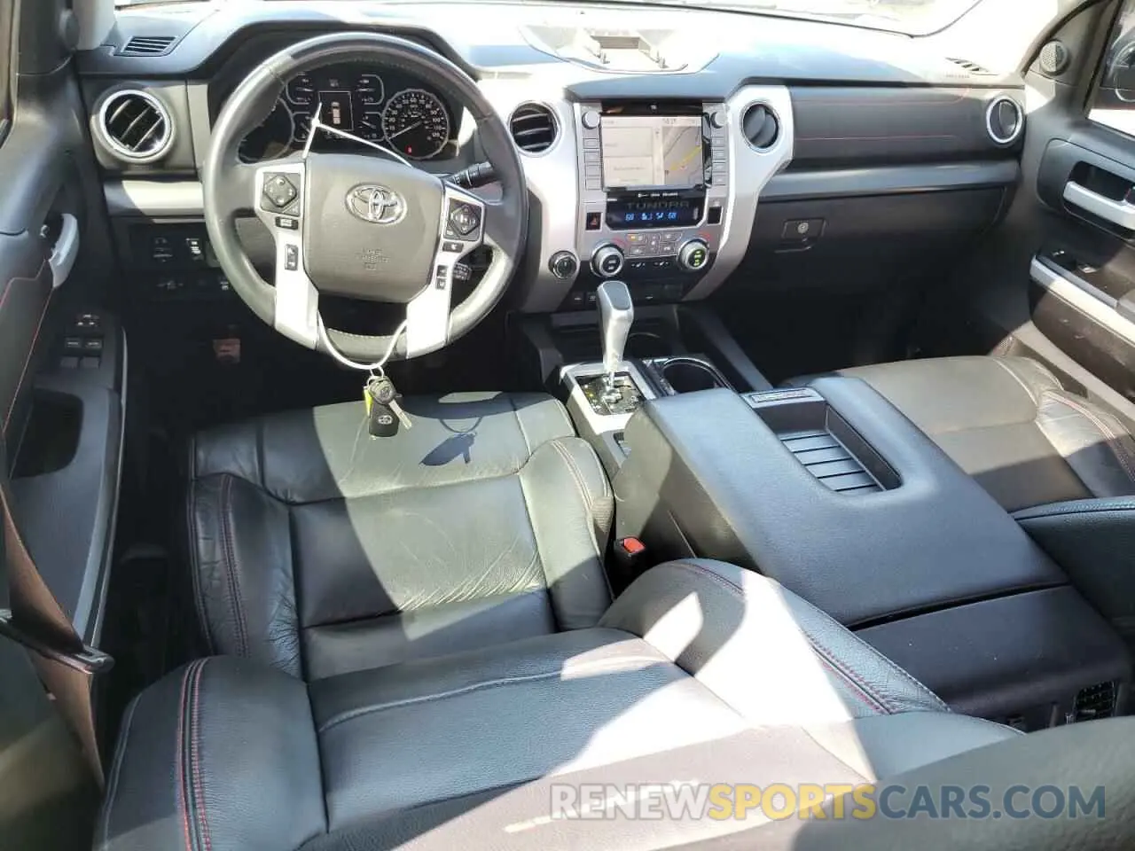 8 fotografías del automóvil dañado 5TFDY5F14MX965660 TOYOTA TUNDRA 2021