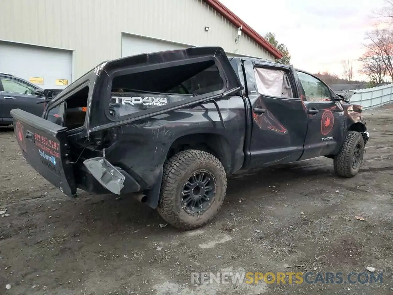 3 fotografías del automóvil dañado 5TFDY5F15MX959107 TOYOTA TUNDRA 2021