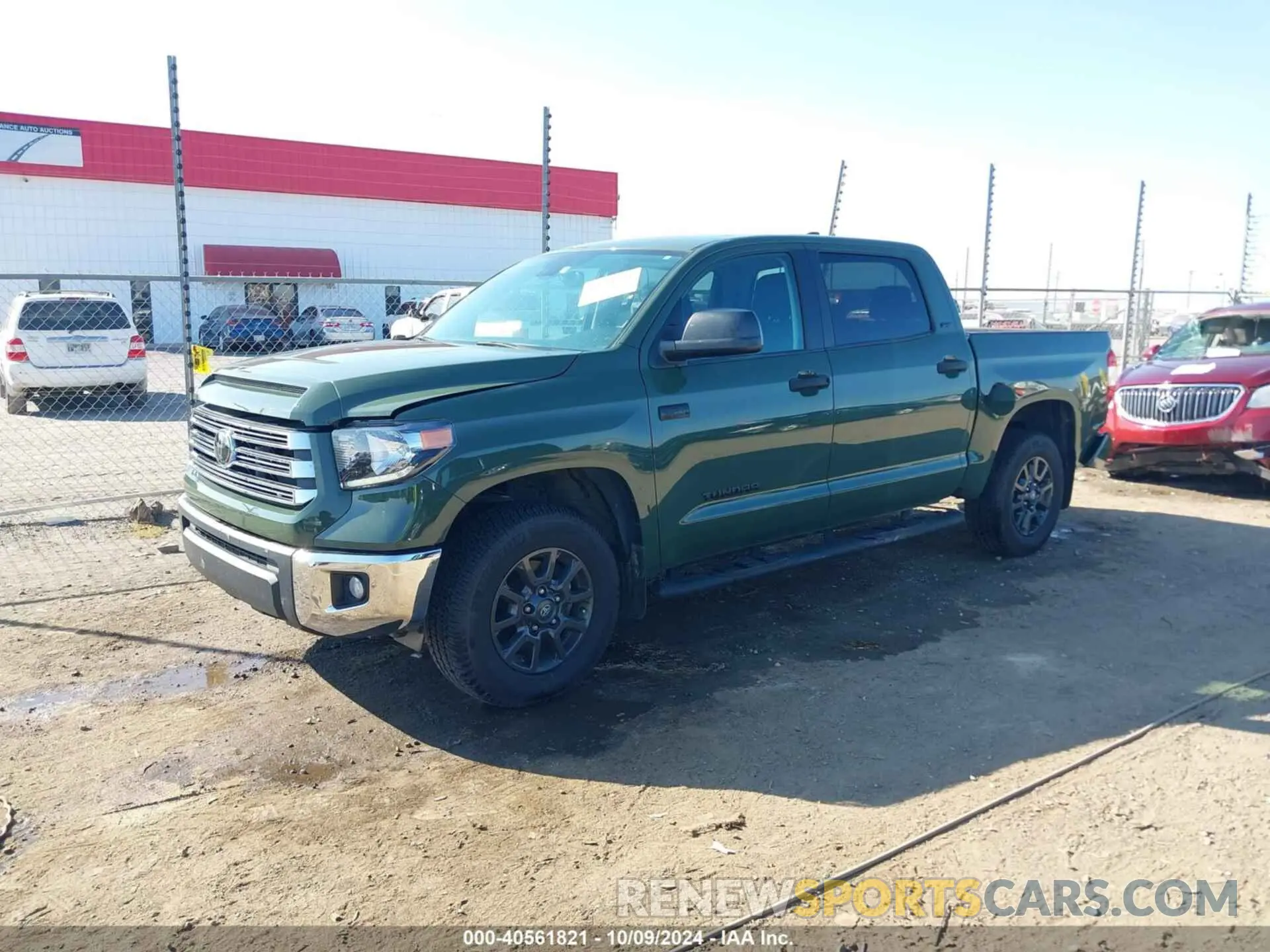 2 fotografías del automóvil dañado 5TFDY5F15MX989207 TOYOTA TUNDRA 2021