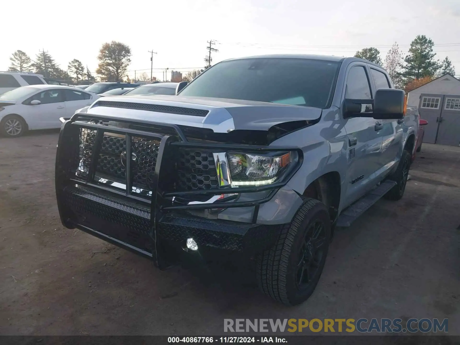 2 fotografías del automóvil dañado 5TFDY5F17MX007855 TOYOTA TUNDRA 2021