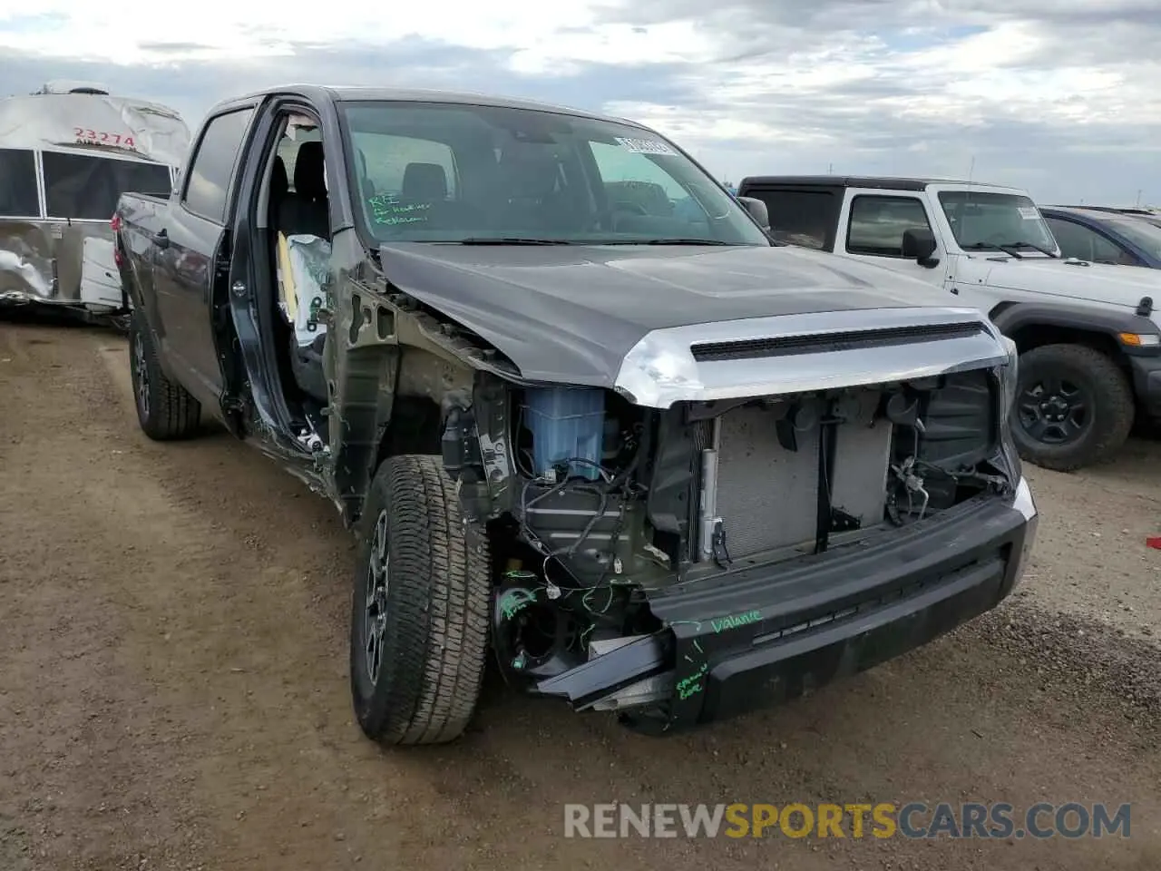 1 fotografías del automóvil dañado 5TFDY5F17MX965653 TOYOTA TUNDRA 2021