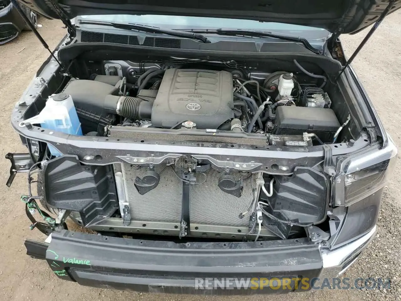 7 fotografías del automóvil dañado 5TFDY5F17MX965653 TOYOTA TUNDRA 2021