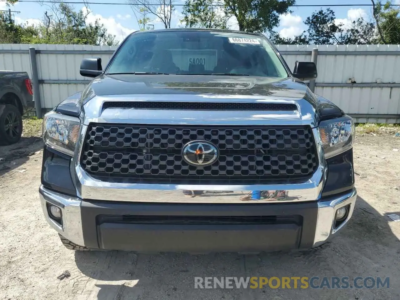 5 fotografías del automóvil dañado 5TFDY5F1XMX047153 TOYOTA TUNDRA 2021
