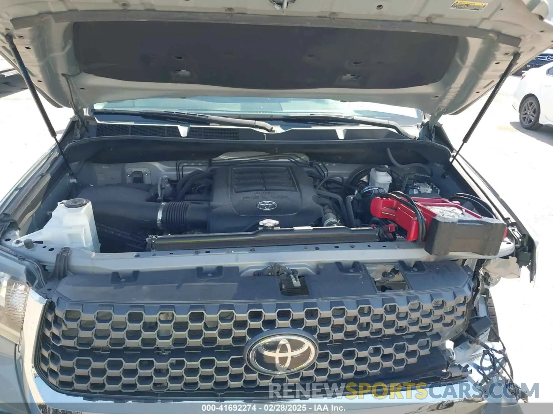 10 fotografías del automóvil dañado 5TFEY5F13MX272423 TOYOTA TUNDRA 2021