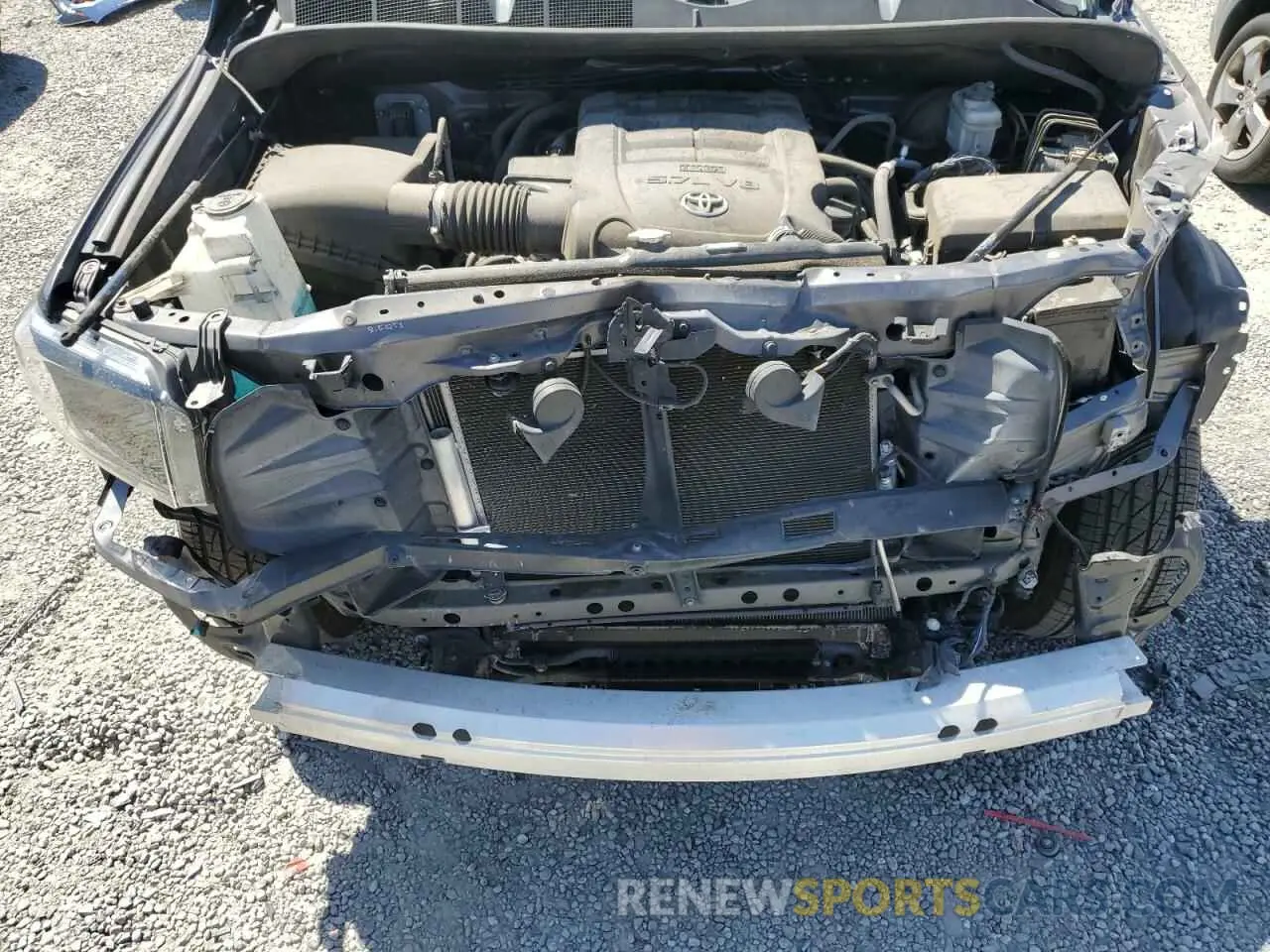 11 fotografías del automóvil dañado 5TFEY5F15MX294777 TOYOTA TUNDRA 2021