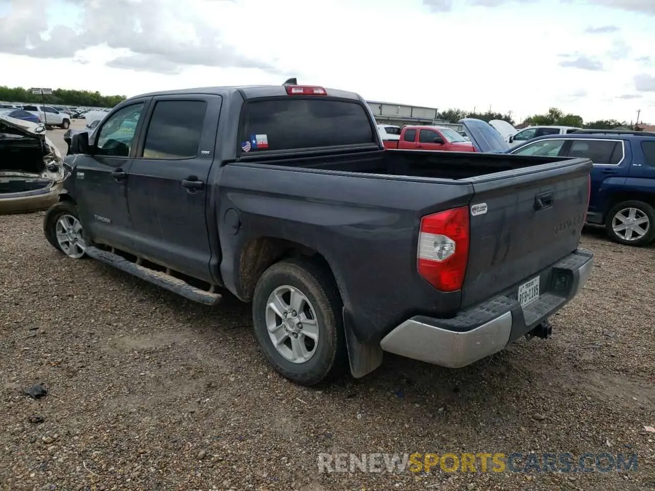 3 fotografías del automóvil dañado 5TFEY5F17MX298300 TOYOTA TUNDRA 2021