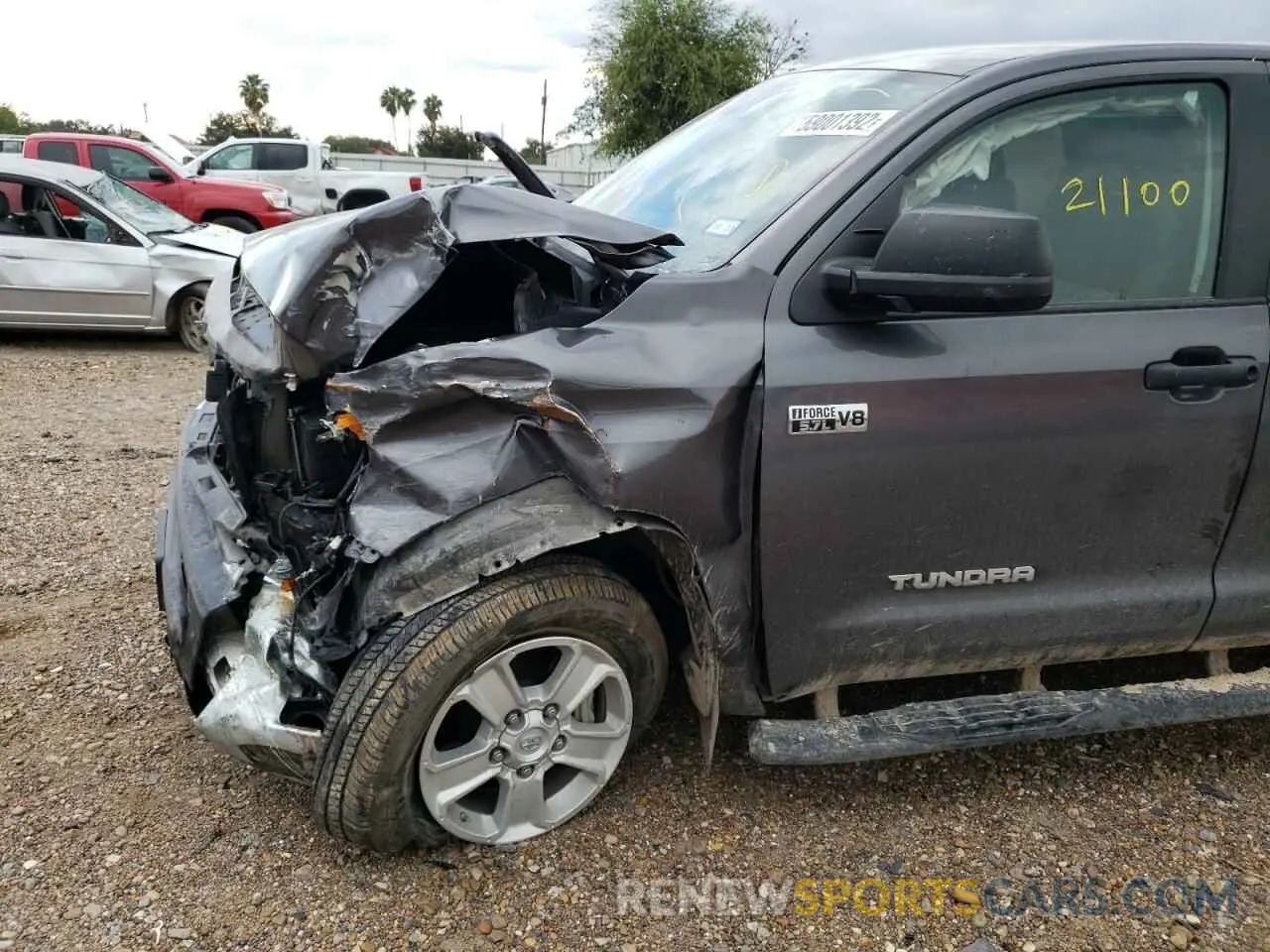 9 fotografías del automóvil dañado 5TFEY5F17MX298300 TOYOTA TUNDRA 2021
