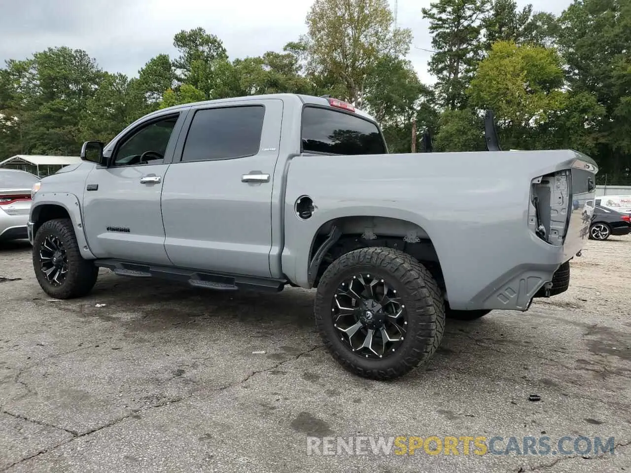 2 fotografías del automóvil dañado 5TFFY5F19MX292163 TOYOTA TUNDRA 2021