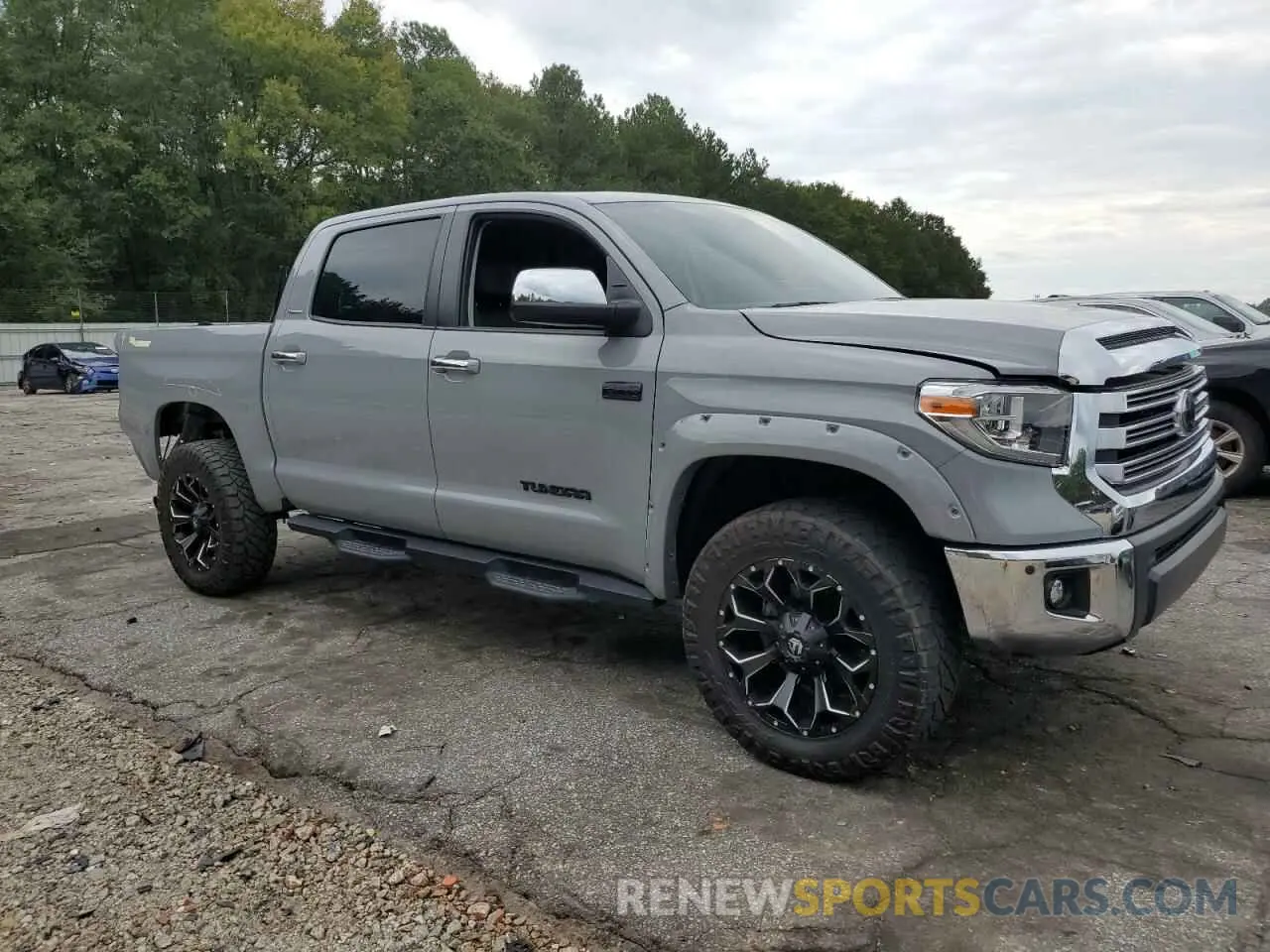 4 fotografías del automóvil dañado 5TFFY5F19MX292163 TOYOTA TUNDRA 2021