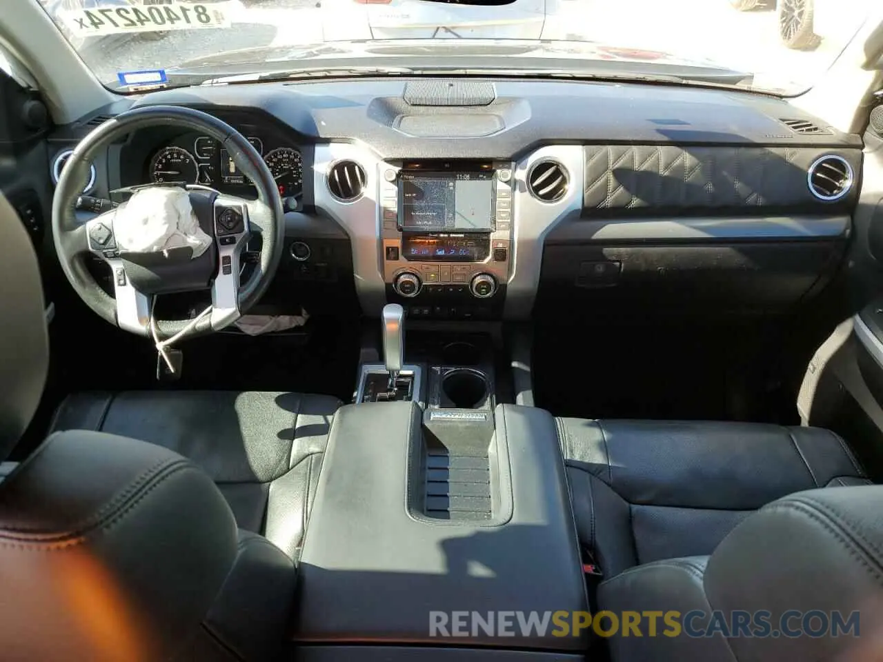 8 fotografías del automóvil dañado 5TFGY5F13MX278876 TOYOTA TUNDRA 2021