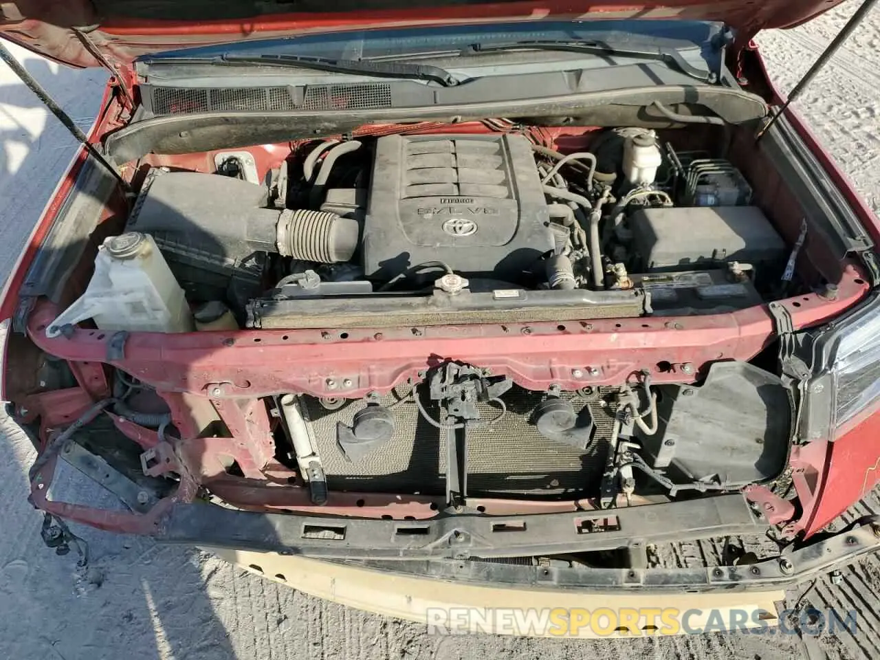 11 fotografías del automóvil dañado 5TFGY5F15MX276062 TOYOTA TUNDRA 2021