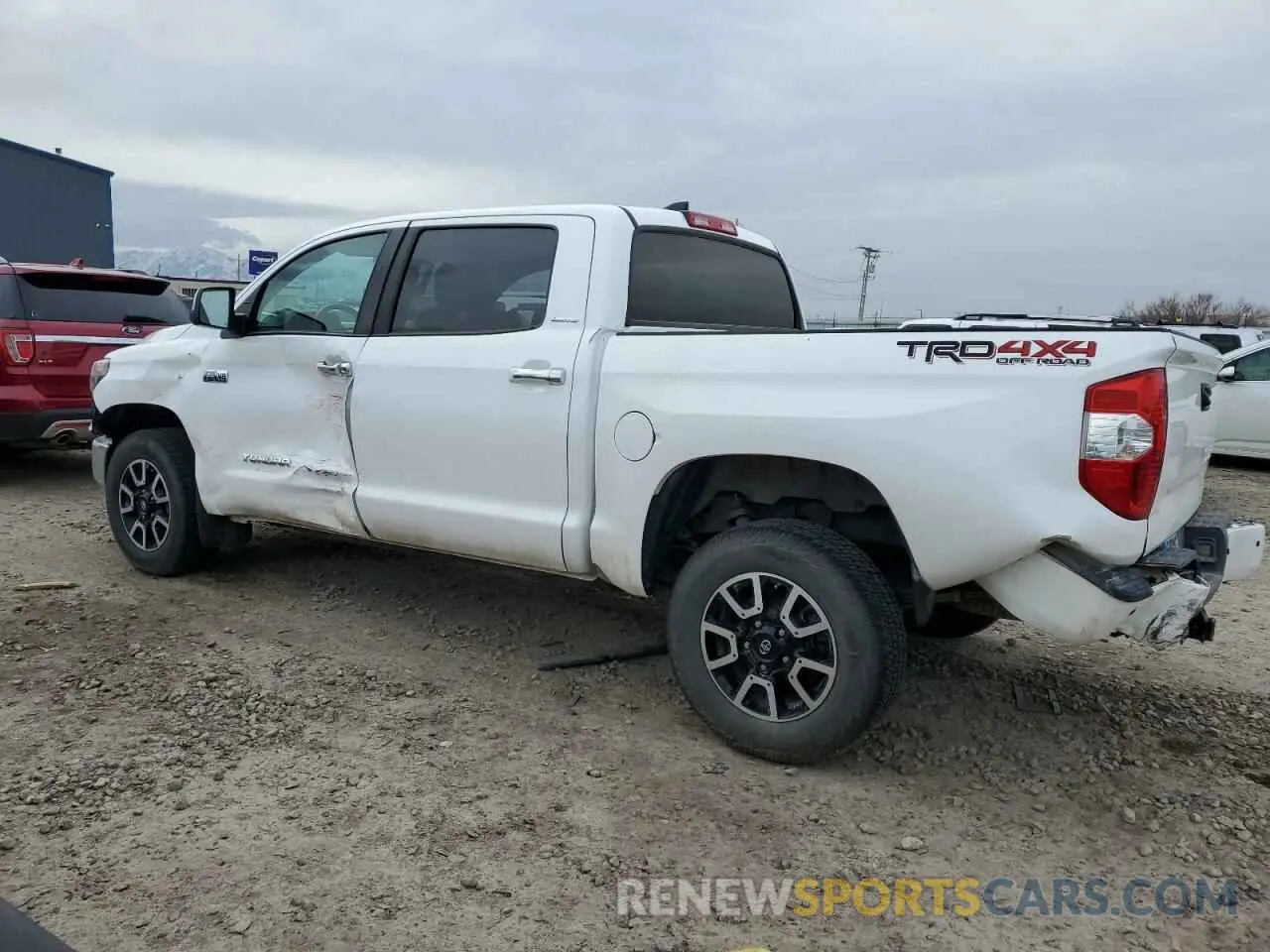 2 fotografías del automóvil dañado 5TFHY5F12MX993376 TOYOTA TUNDRA 2021