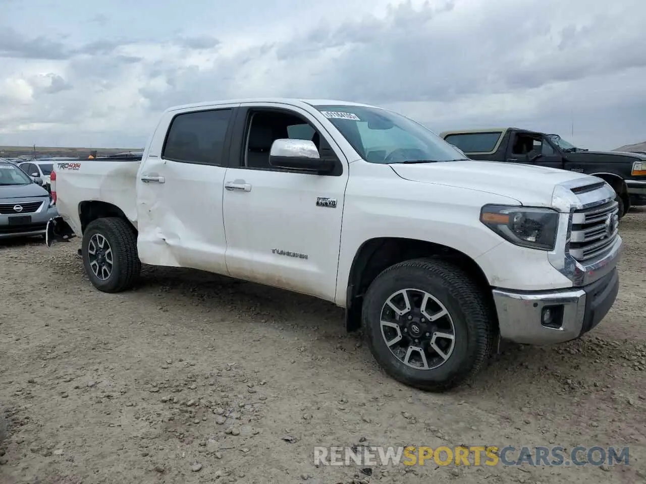 4 fotografías del automóvil dañado 5TFHY5F12MX993376 TOYOTA TUNDRA 2021