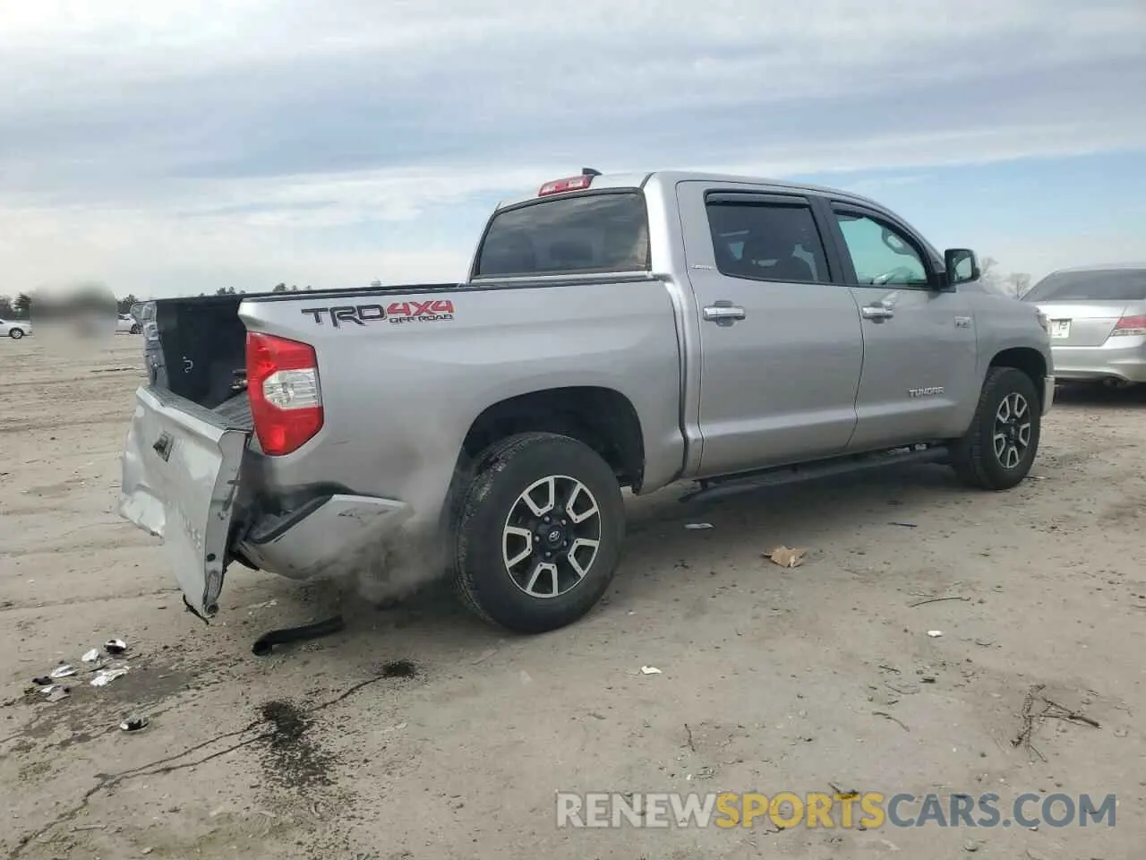 3 fotografías del automóvil dañado 5TFHY5F14MX985151 TOYOTA TUNDRA 2021