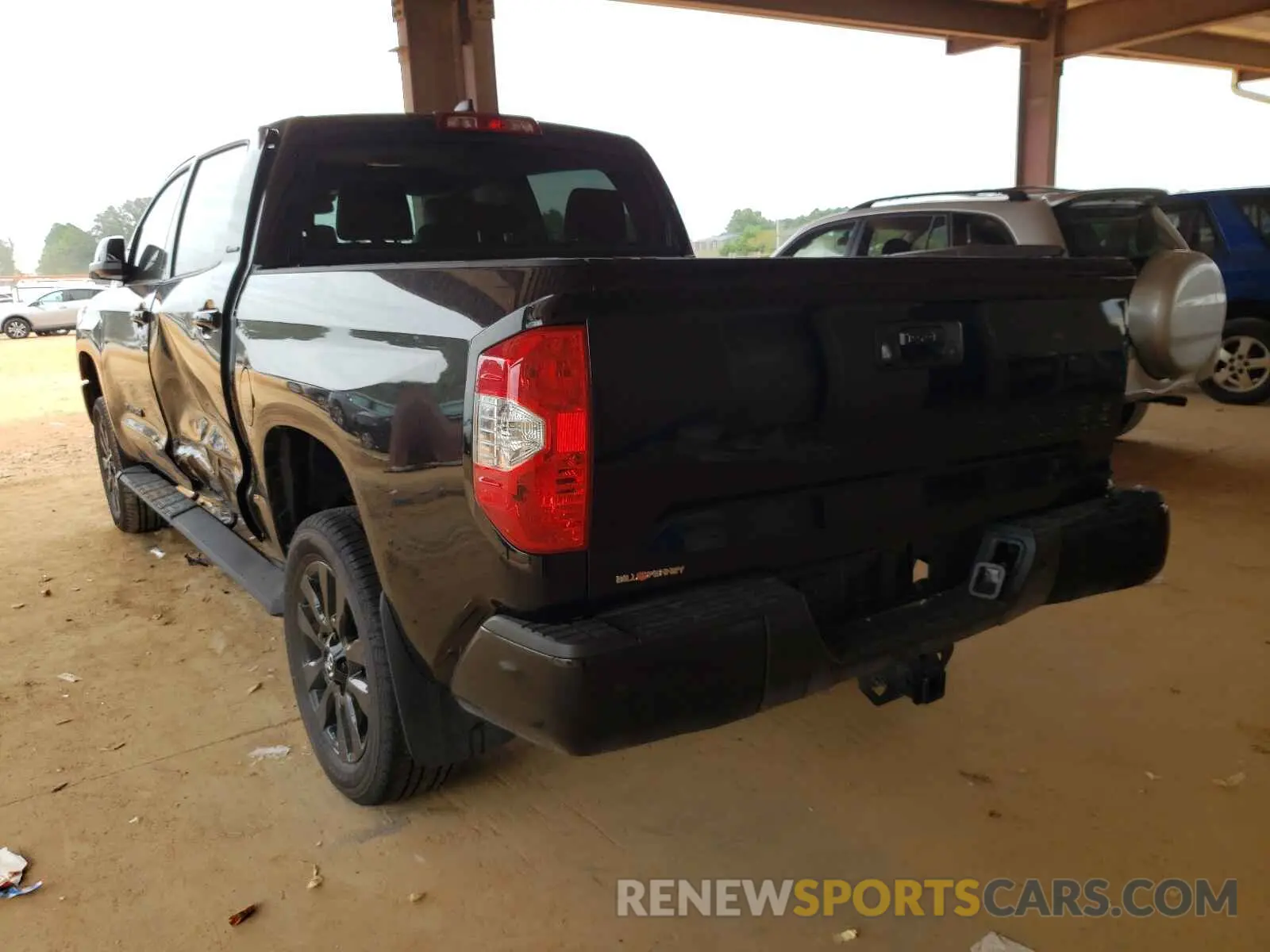 3 fotografías del automóvil dañado 5TFHY5F18MX009650 TOYOTA TUNDRA 2021