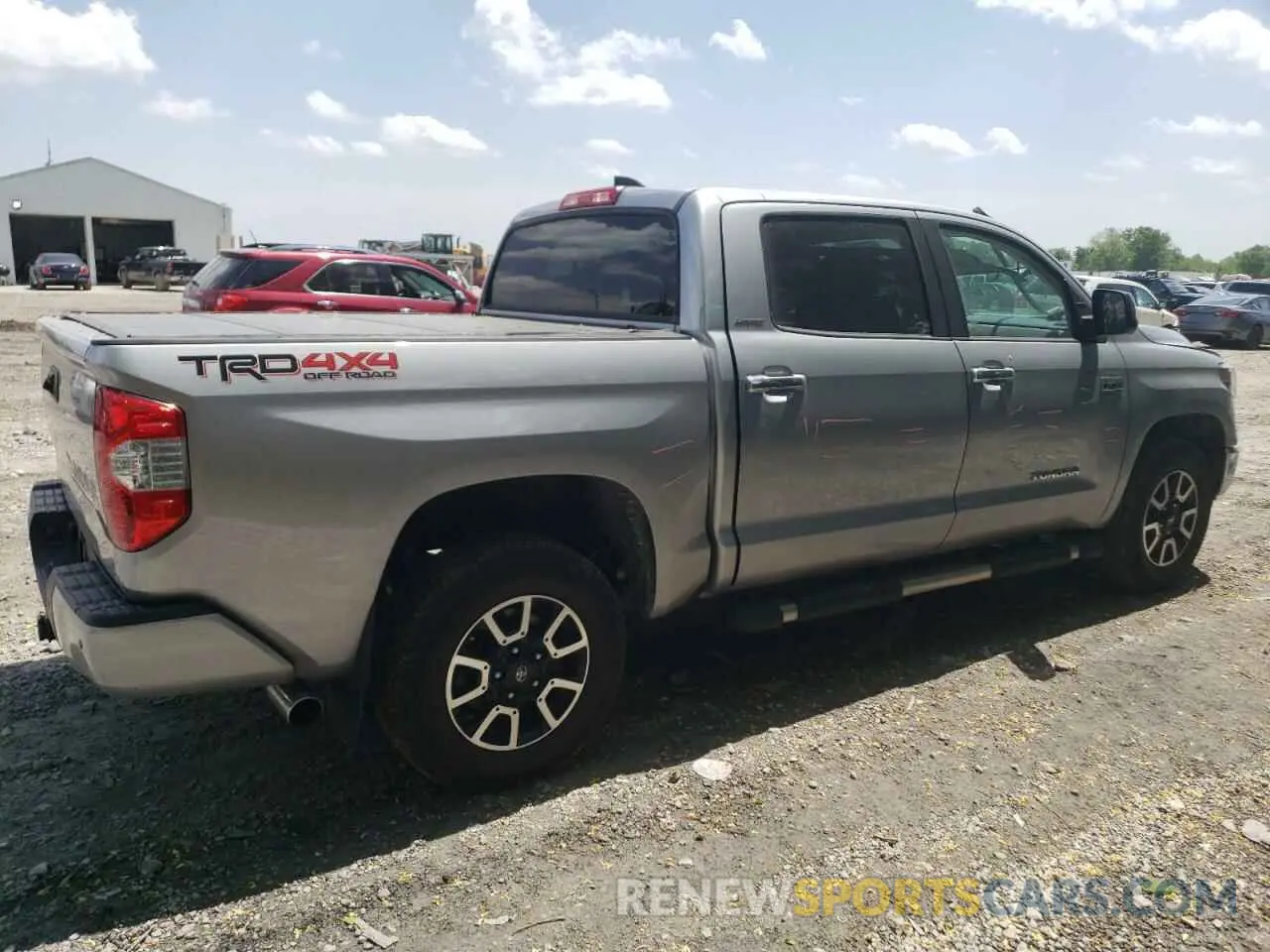 3 fotografías del automóvil dañado 5TFHY5F18MX965842 TOYOTA TUNDRA 2021