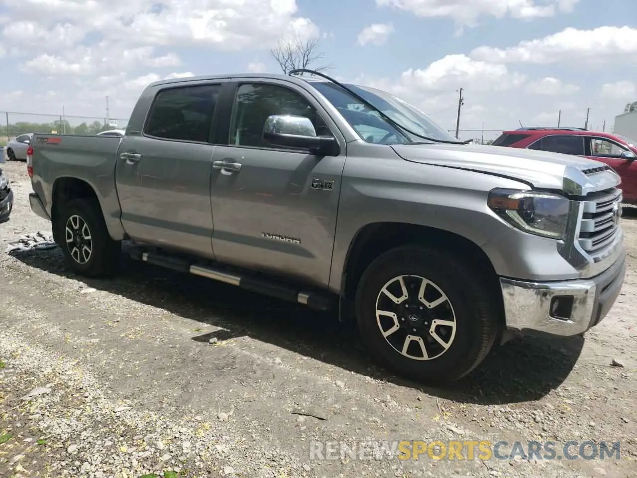 4 fotografías del automóvil dañado 5TFHY5F18MX965842 TOYOTA TUNDRA 2021
