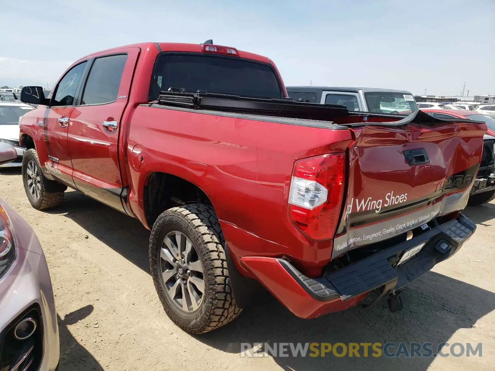 3 fotografías del automóvil dañado 5TFHY5F19MX021130 TOYOTA TUNDRA 2021