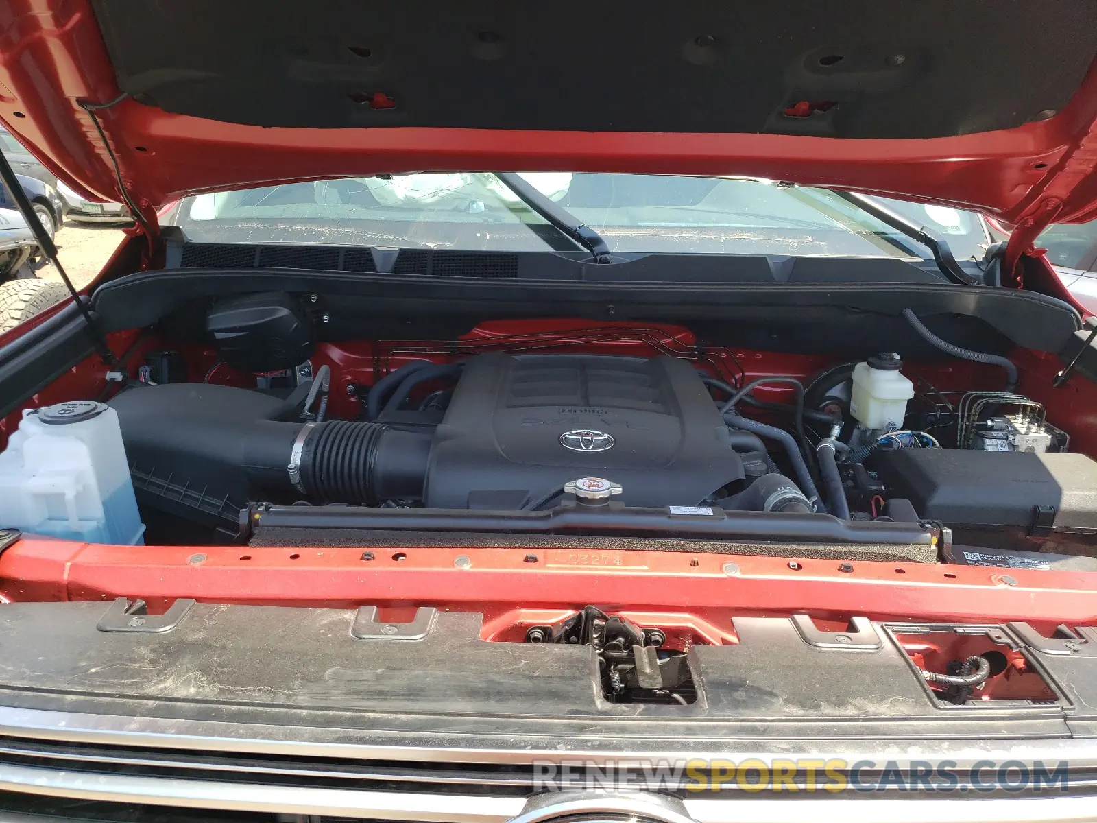 7 fotografías del automóvil dañado 5TFHY5F19MX021130 TOYOTA TUNDRA 2021