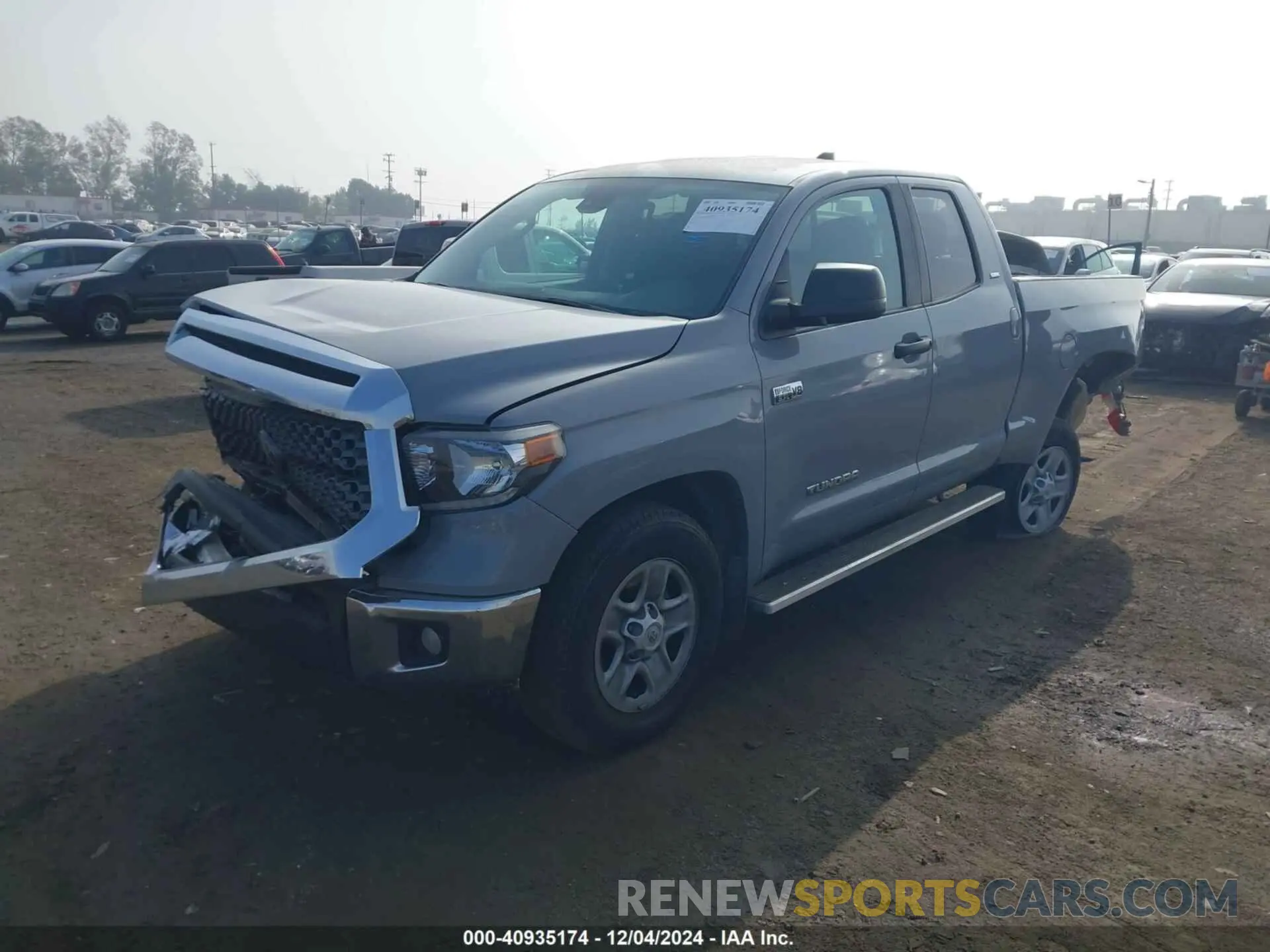 2 fotografías del automóvil dañado 5TFRY5F11MX298116 TOYOTA TUNDRA 2021