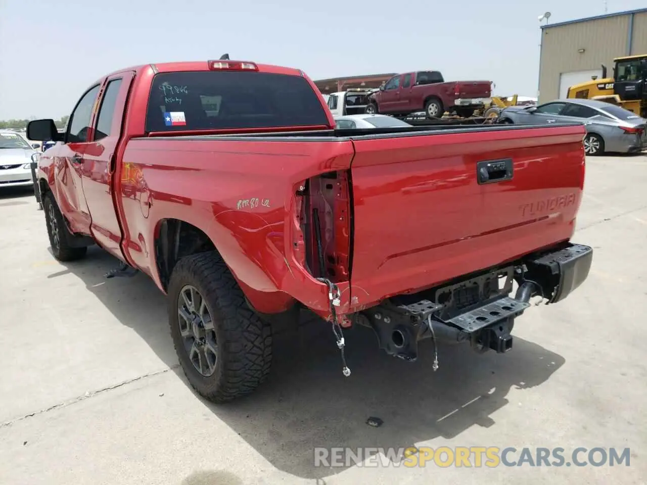 3 fotografías del automóvil dañado 5TFRY5F14MX282251 TOYOTA TUNDRA 2021
