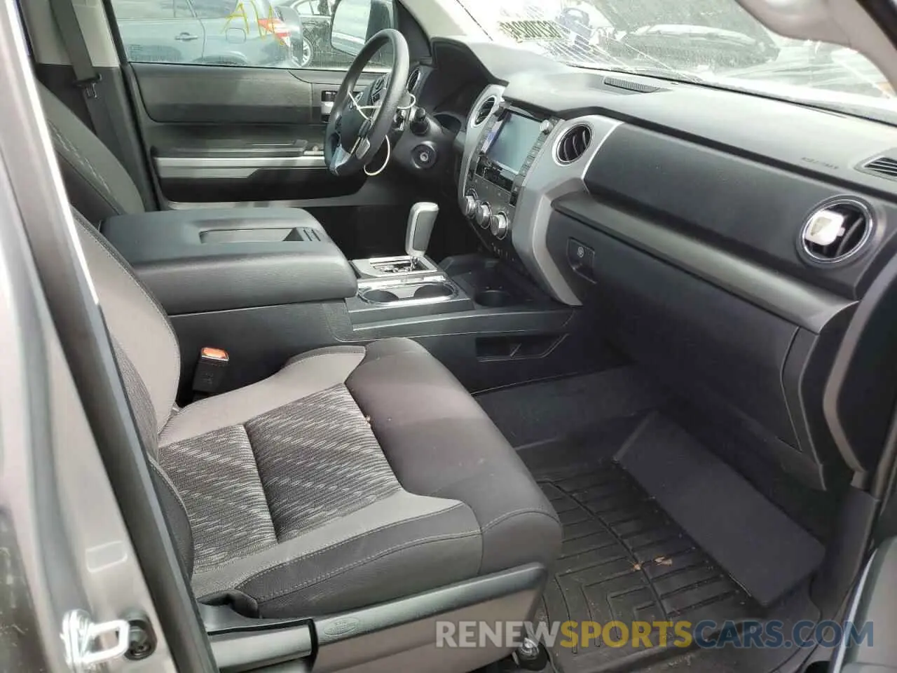 5 fotografías del automóvil dañado 5TFRY5F15MX298281 TOYOTA TUNDRA 2021