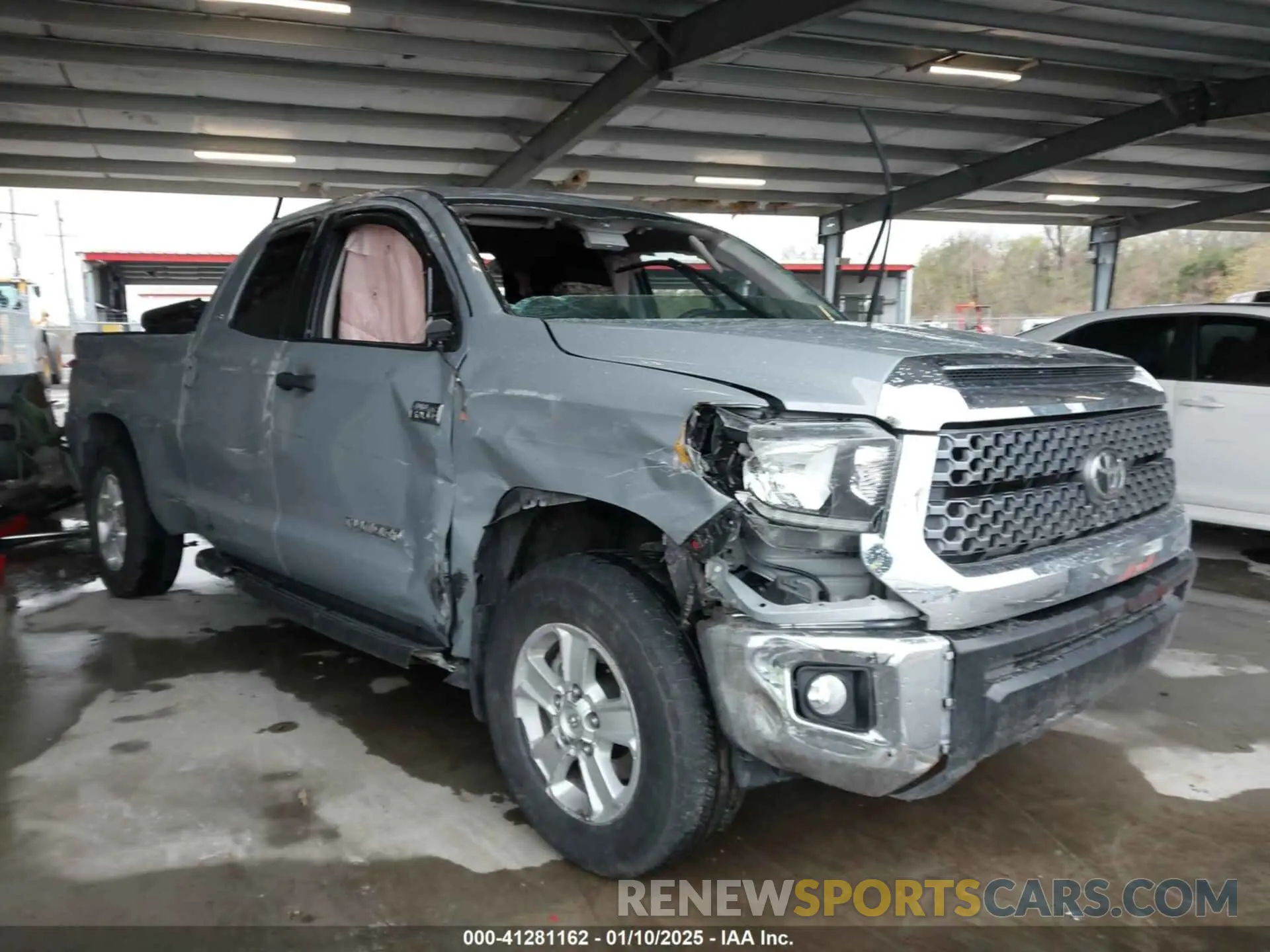 6 fotografías del automóvil dañado 5TFRY5F19MX272315 TOYOTA TUNDRA 2021