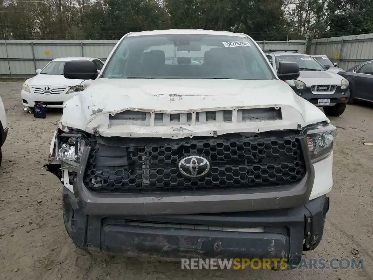 5 fotografías del automóvil dañado 5TFRY5F19MX289681 TOYOTA TUNDRA 2021
