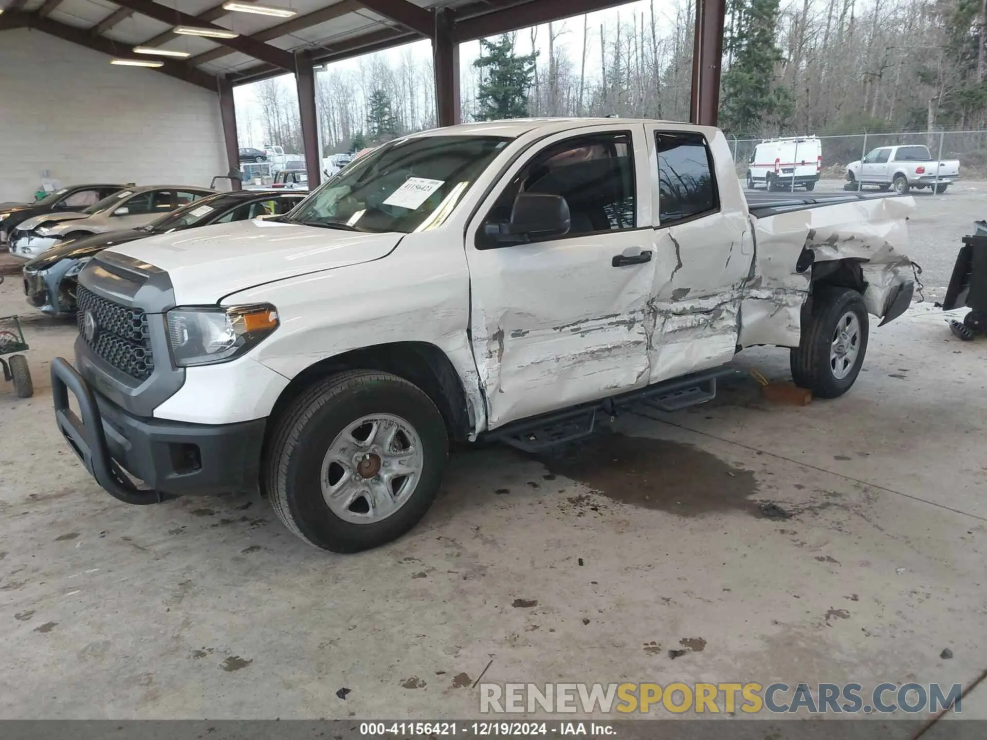 2 fotografías del automóvil dañado 5TFRY5F19MX290684 TOYOTA TUNDRA 2021