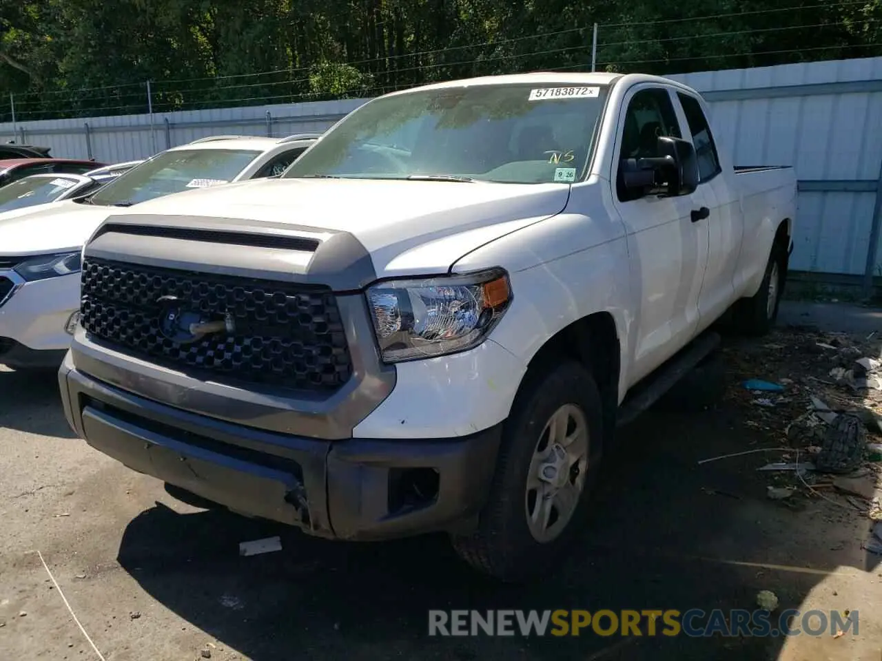 2 fotografías del automóvil dañado 5TFTY5F12MX012344 TOYOTA TUNDRA 2021